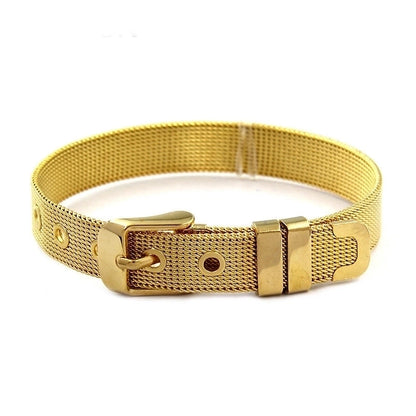Retro Solid Color Titanium Steel Bangle