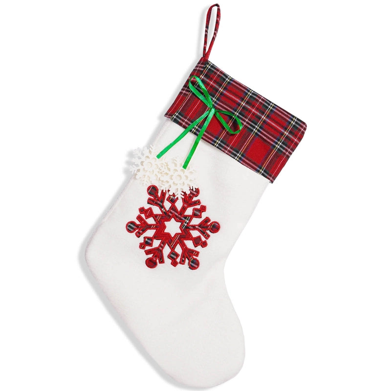 Christmas Minimalist Classic Style Christmas Socks Party Hanging Ornaments Decorative Props