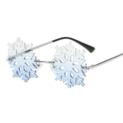 Fashion Snowflake Pc Polygon Frameless Glasses