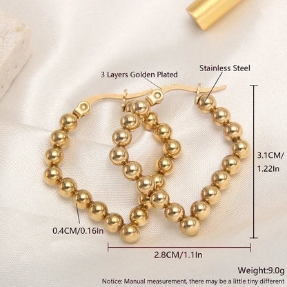 1 Pair Basic Minimalist Triangle Plating 304 Stainless Steel 18K Gold Plated Gold Plated Ear Studs