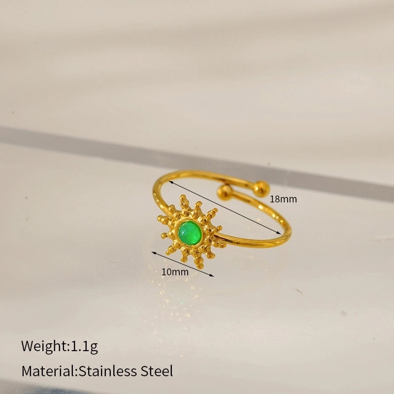 Elegant Glam Luxurious Geometric 304 Stainless Steel Open Rings