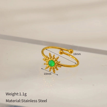 Elegant Glam Luxurious Geometric 304 Stainless Steel Open Rings