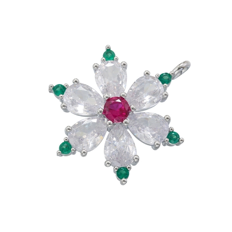 1 Piece 12*19.5mm 13*23.5mm 14*23mm Hole 1~1.9mm Copper Artificial Pearls Zircon 18K Gold Plated Christmas Tree Santa Claus Christmas Socks Pendant Jewelry Accessories