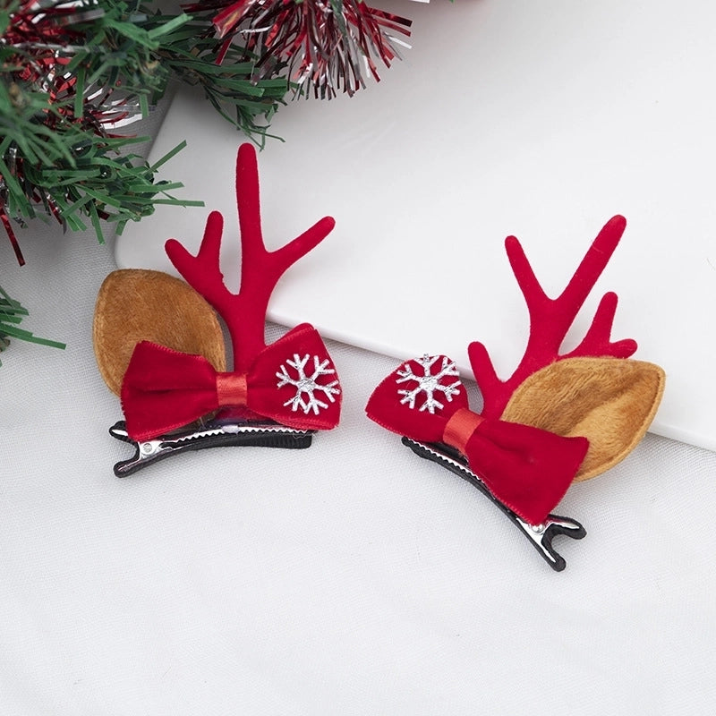 Christmas Cartoon Style Antlers Plastic Festival Costume Props