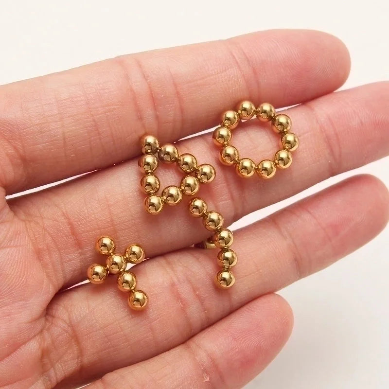 1 Pair Basic Minimalist Triangle Plating 304 Stainless Steel 18K Gold Plated Gold Plated Ear Studs