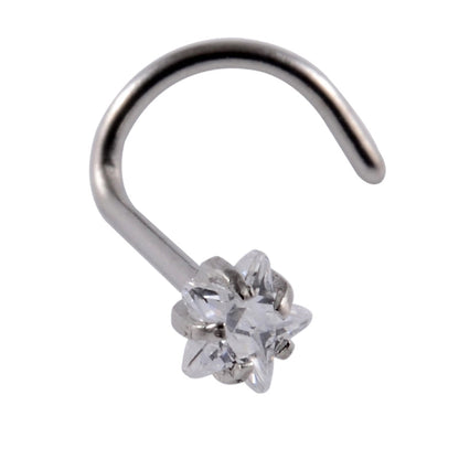 6 Pieces Nose Rings & Studs Casual Tropical Star 304 Stainless Steel Plating Zircon 18K Gold Plated Nose Rings & Studs
