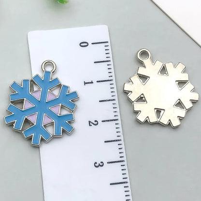 1 Piece 20 PCS/Package 13x16mm 16x21mm 18x20mm Alloy Snowflake Pendant Jewelry Accessories