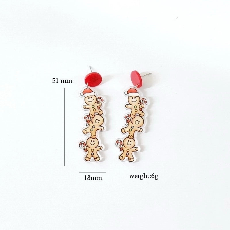 Minimalist Cartoon Letter Arylic Stoving Varnish Women's Drop Earrings 1 Pair