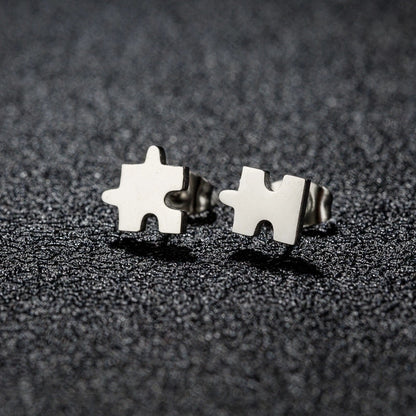 1 Pair Christmas Sweet Minimalist Snowflake Irregular Polishing Plating 304 Stainless Steel 18K Gold Plated Ear Studs