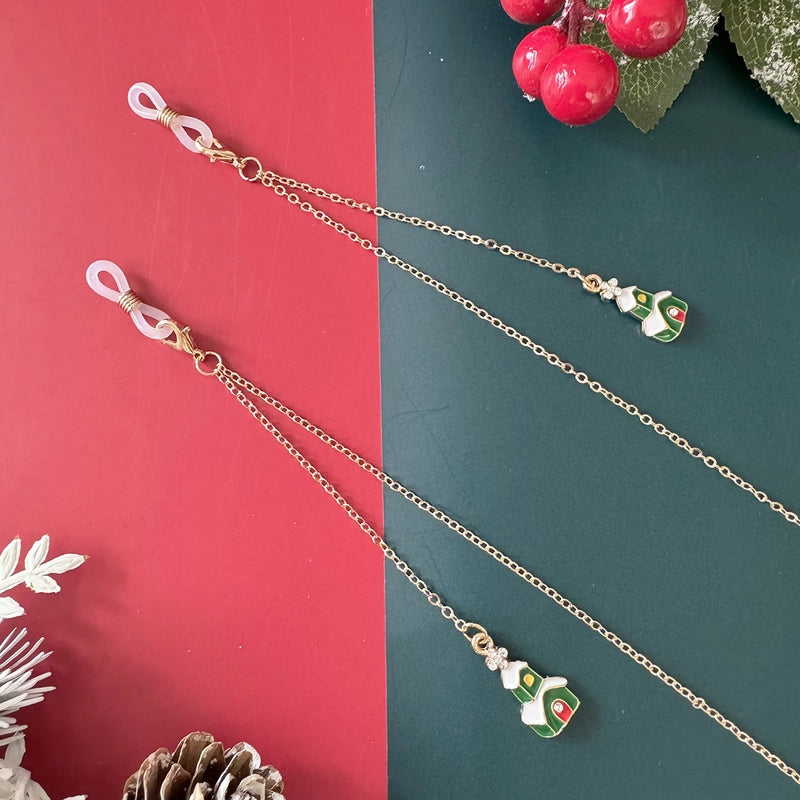 Vacation Christmas Tree Alloy Christmas Women's Glasses Chain