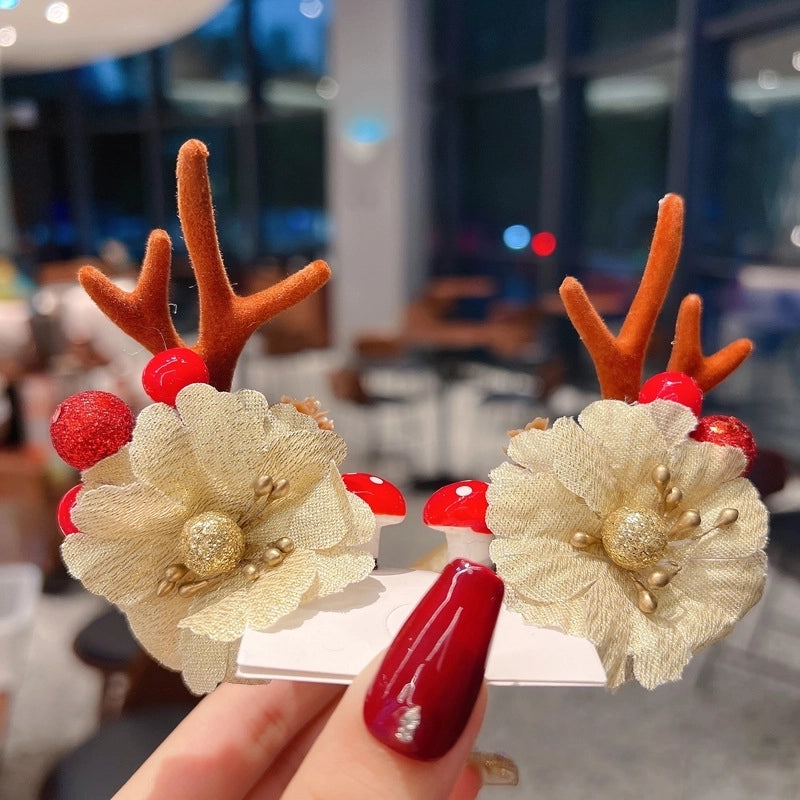 Christmas Cartoon Style Antlers Plastic Festival Costume Props