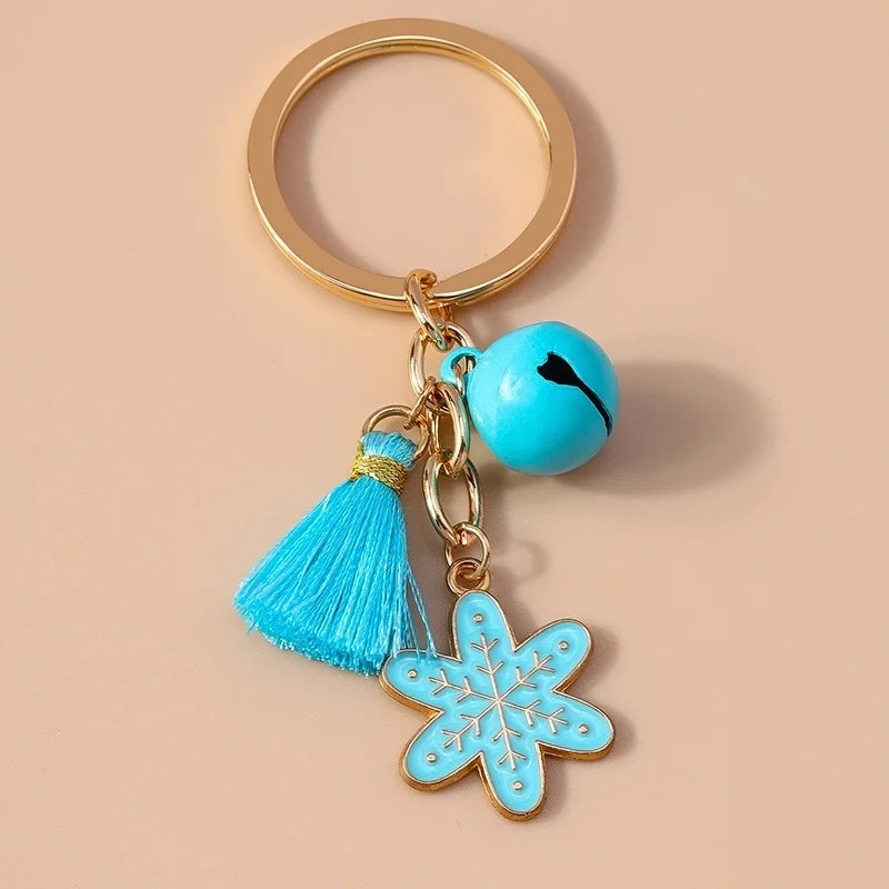 Commute Snowflake Christmas Women's Metal Keychains Keychains