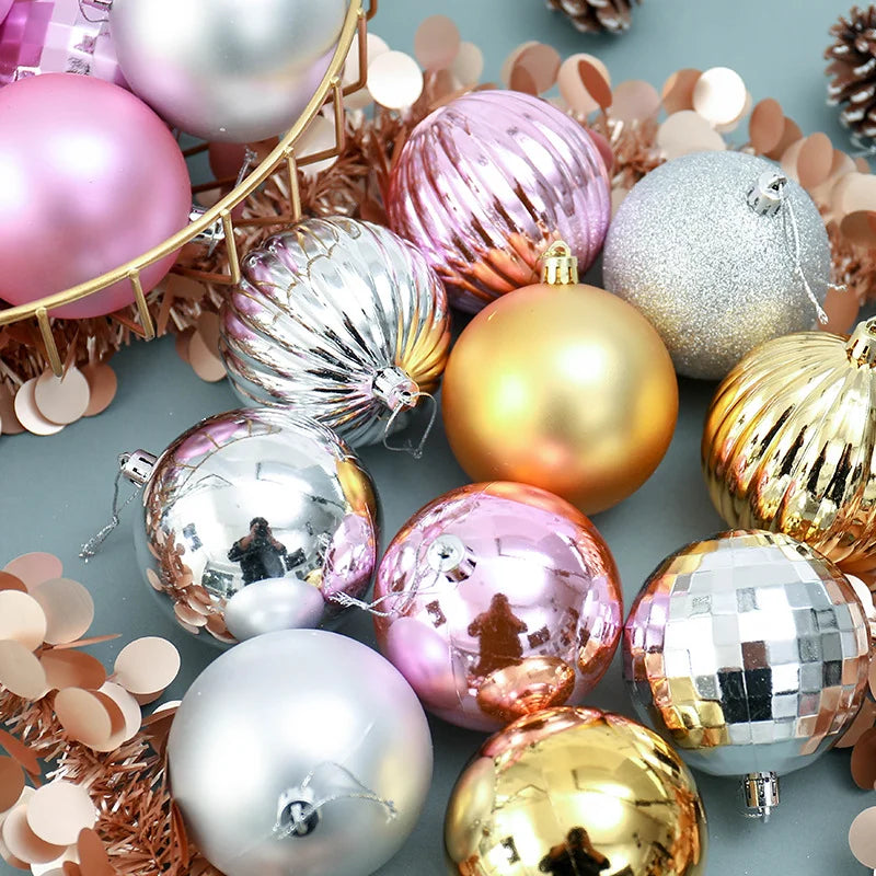 34 Christmas Ball Set 4cm Christmas Decoration Christmas Tree Decoration Balls Irregular Balls