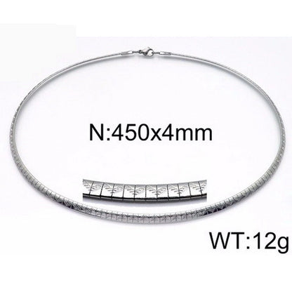 Titanium Steel 18K Gold Plated Fashion Plating Geometric Choker