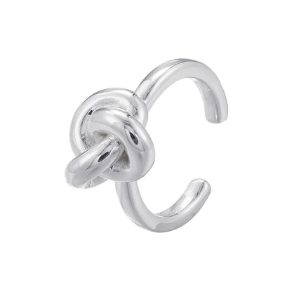 Casual Vintage Style Minimalist Irregular Water Droplets Copper 18k Gold Plated Open Rings In Bulk