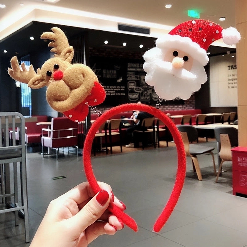 Christmas Nordic Style Cute Christmas Christmas Tree Santa Claus Antlers Flannel Holiday Shopping