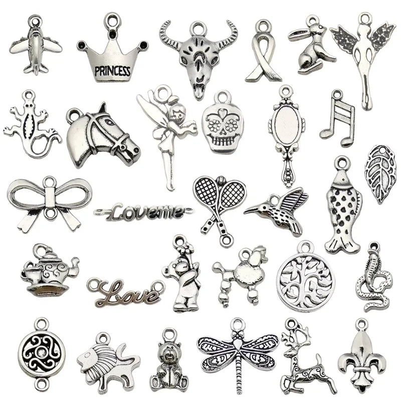 1 Piece Alloy Heart Shape Life Tree Bow Knot Jewelry Accessories Pendant