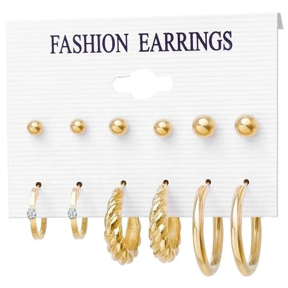 Novelty Plating Alloy Artificial Pearls Earrings