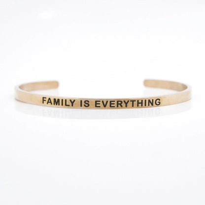 Casual Minimalist Letter Stainless Steel Cuff Bracelets