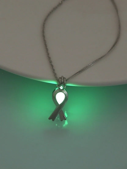 Luminous Hollow Snowflake Pendant Necklace