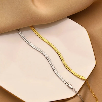 Minimalist Geometric Titanium Steel Plating Bracelets 1 Piece