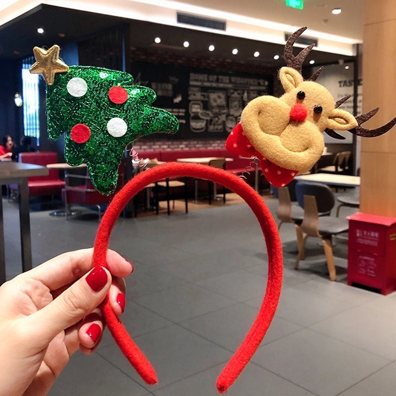 Christmas Nordic Style Cute Christmas Christmas Tree Santa Claus Antlers Flannel Holiday Shopping