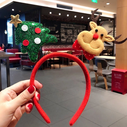 Christmas Nordic Style Cute Christmas Christmas Tree Santa Claus Antlers Flannel Holiday Shopping