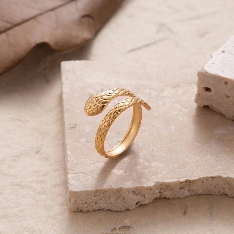 Retro Solid Color 304 Stainless Steel Criss Cross Plating Hollow Out Open Ring