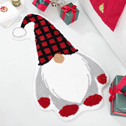 Christmas Casual Cute Christmas Tree Santa Claus Imitation Cashmere