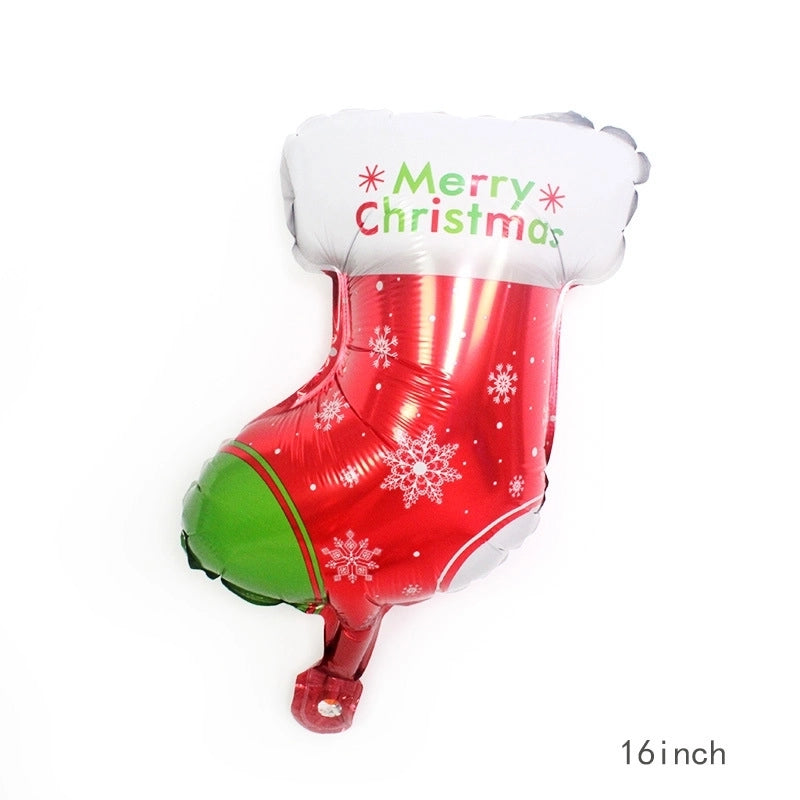 Christmas Casual Christmas Tree Santa Claus Snowman Aluminum Film Party Balloon Balloons