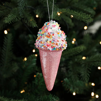 Christmas Cute Ice Cream Mushroom Foam Holiday Party Hanging Ornaments Decorations Hanging Ornaments