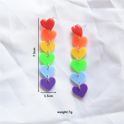 1 Pair Minimalist Classic Style Color Block Plating Arylic Metal Gold Plated Silver Plated Drop Earrings