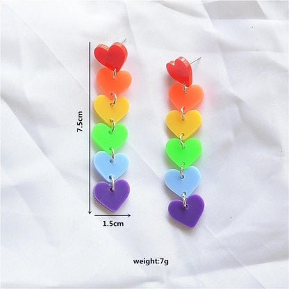 1 Pair Minimalist Classic Style Color Block Plating Arylic Metal Gold Plated Silver Plated Drop Earrings