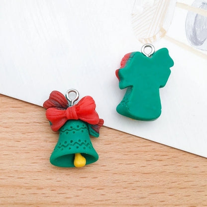 1 Piece 15 * 22mm 15 * 26mm 17 * 22mm Resin Christmas Tree Santa Claus Christmas Socks Pendant Jewelry Accessories
