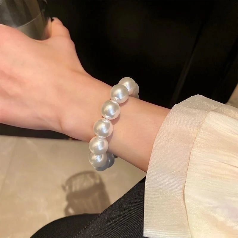 Retro Solid Color Artificial Pearls Imitation Pearl Bracelets
