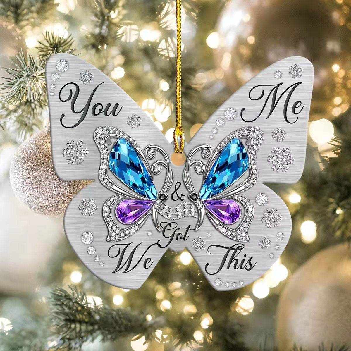 Christmas Funny Muscle Man Acrylic Flat Christmas Pendant Car Home Decoration Pendant