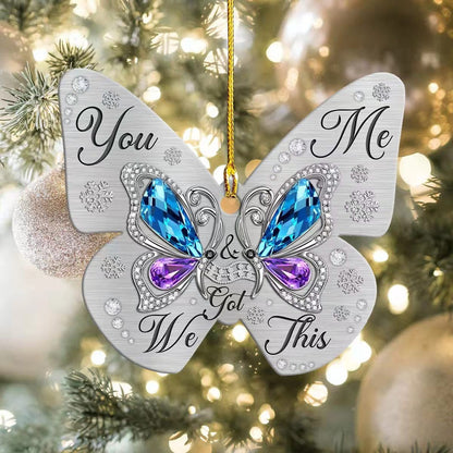 Christmas Funny Muscle Man Acrylic Flat Christmas Pendant Car Home Decoration Pendant