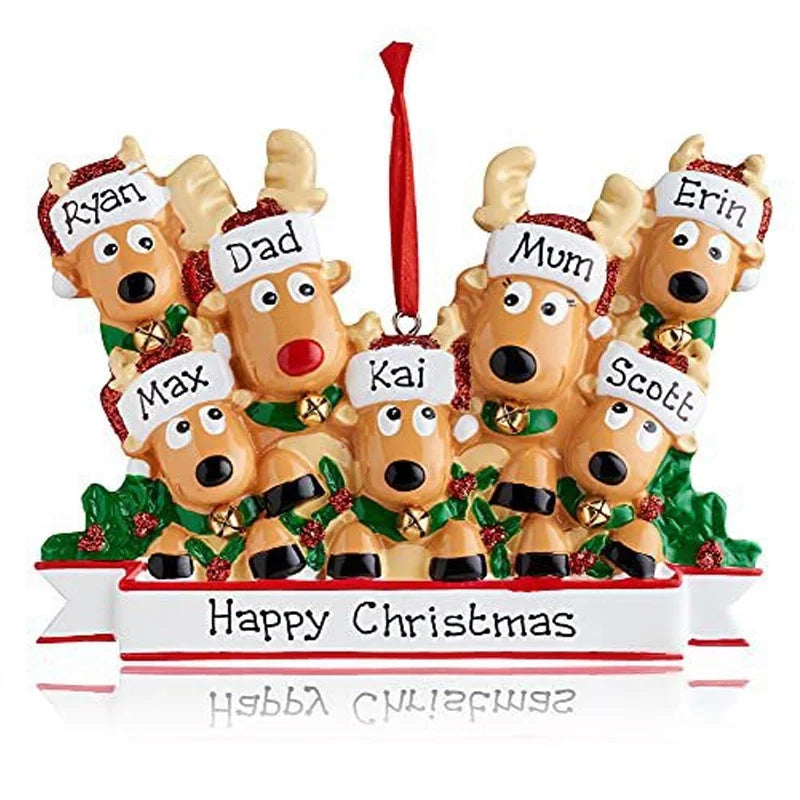 Christmas Fashion Dog Resin Party Hanging Ornaments