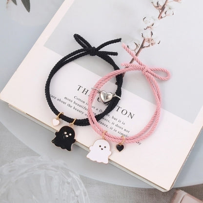 Fashion Cartoon Character Mixed Materials Plating Unisex Bracelets