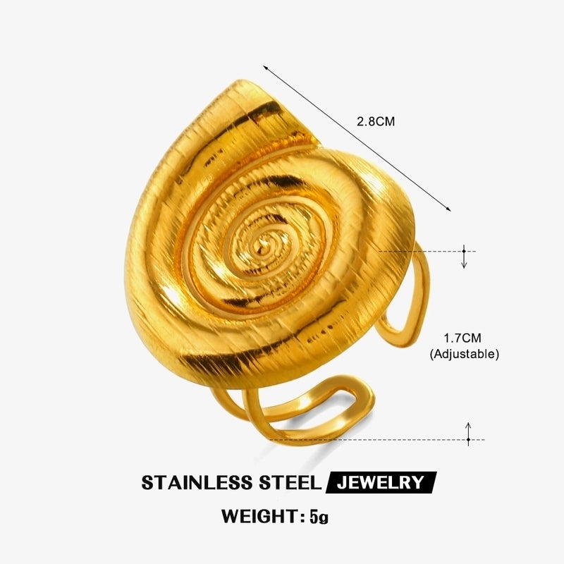 Casual Beach Starfish Shell 304 Stainless Steel Artificial Pearls Zircon 18K Gold Plated Polishing Inlay Rings Earrings