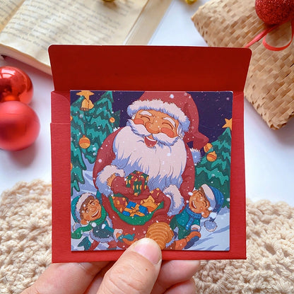 Christmas Christmas Tree Elk Christmas Festival Card