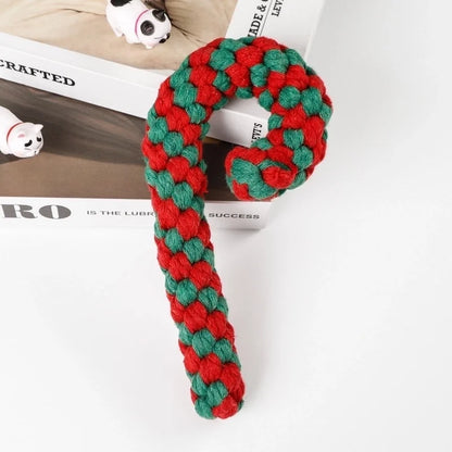 Cute Cotton Rope Christmas Infinite Twist Pet Toys