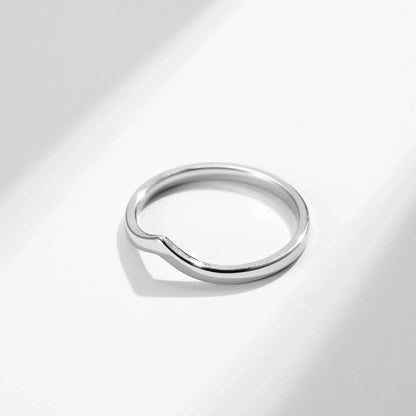 304 Stainless Steel Basic Minimalist Classic Style Peach Rings