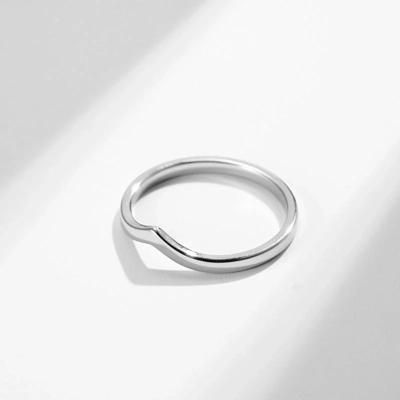 304 Stainless Steel Basic Minimalist Classic Style Peach Rings