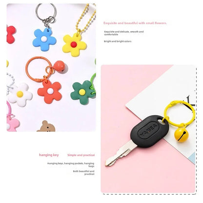 Creative Internet Red Bell Keychain Color Resin Pendant Accessories Bag Car Pendant Candy Color Hanging Material