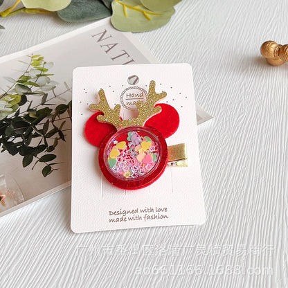 Christmas Cute Bow Knot Elk Cloth Party Party Accessories