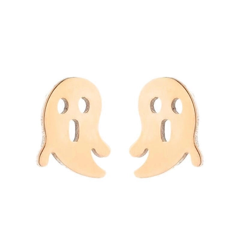 1 Pair Fashion Geometric Plating 304 Stainless Steel 18K Gold Plated Ear Studs