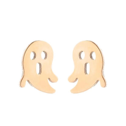 1 Pair Fashion Geometric Plating 304 Stainless Steel 18K Gold Plated Ear Studs