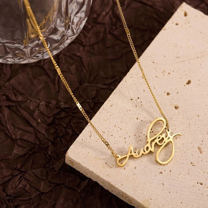 Titanium Steel Copper Leaf Heart Shape Pendant Necklace