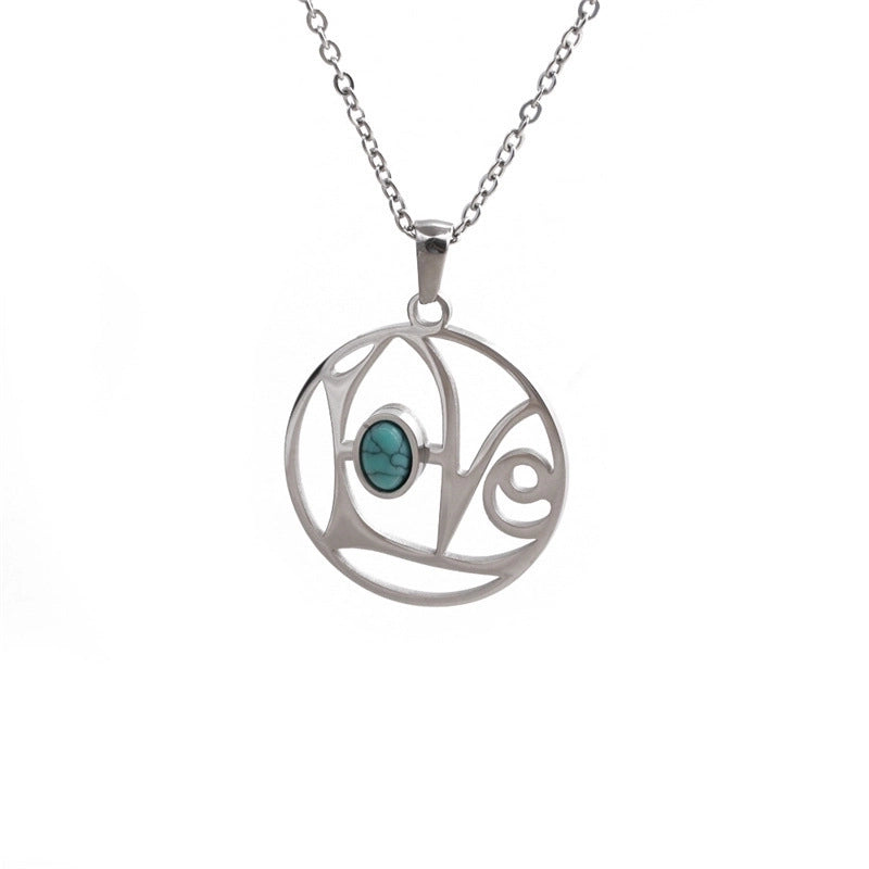 Casual Minimalist Life Tree 304 Stainless Steel Plating Pendant Necklace